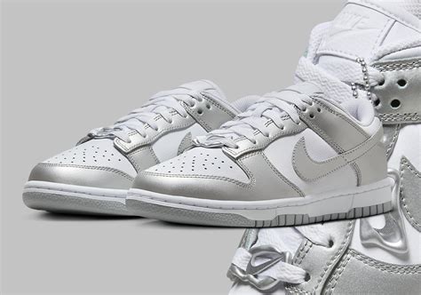 nike dunks metallic|nike dunk metallic silver.